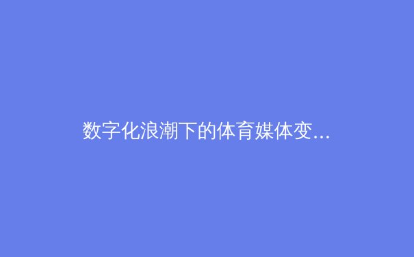 数字化浪潮下的体育媒体变革：互动体验与内容深度如何重塑观赛生态 - 3